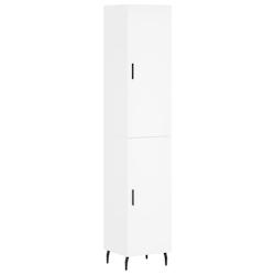Helloshop26 - Buffet bahut commode armoire meuble de rangement organisateur cuisine salle de séjour salon haut 34,5 x 34 x 180 cm 02_0032283 - 300021_0