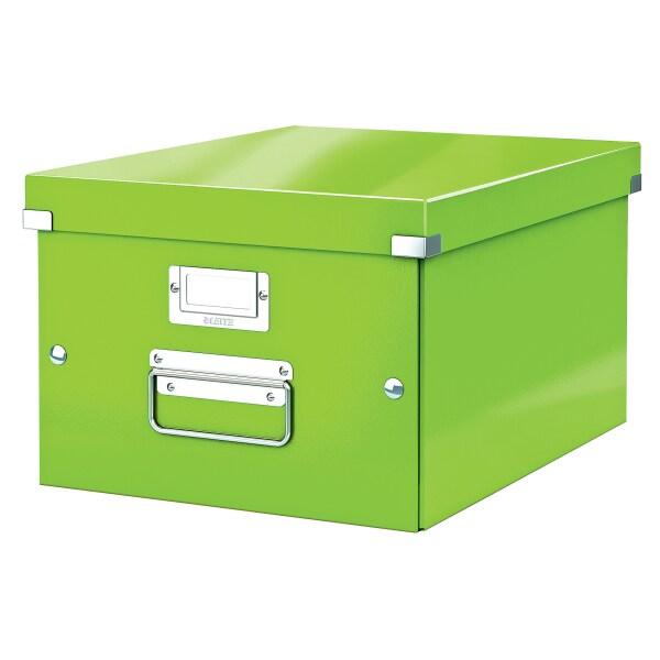 LEITZ Lot de 6 Boîte de rangement Click & Store Wow, format A4, coloris vert métallique - vert 60440054_0