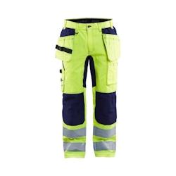 Pantalon artisan haute visibilité  EN 20471, Classe 2 +STRETCH jaune|marine T.40 Blaklader - 40 polyester 7330509546109_0