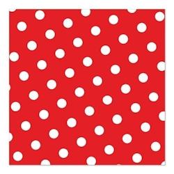 Papstar Serviettes, 3 plis pliage 1/4 33 cm x 33 cm rouge 