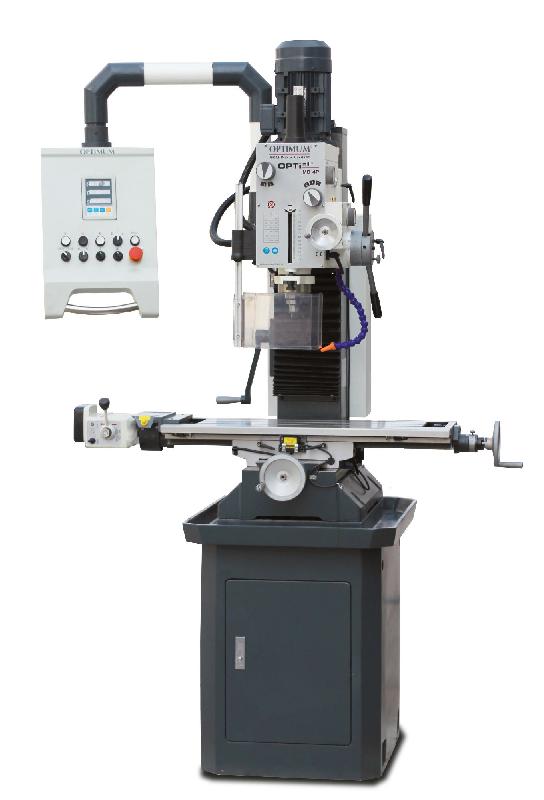 Perceuse-fraiseuse X 560 mm Y 195 mm Z 350 mm CM4/M16 1,5 kW 400V avance de perçage longitudinal pompe socle Optimill MB4P_0
