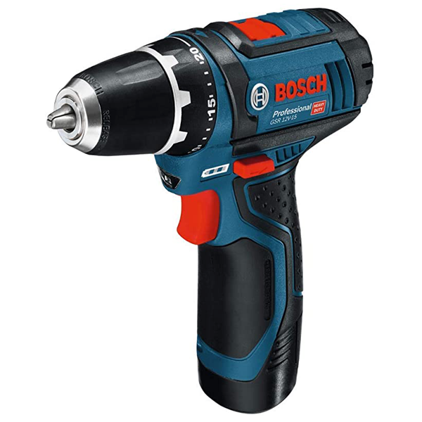 PERCEUSE VISSEUSE BOSCH GSR 12V-15 AVEC 2 BATTERIES 12V 2AH + CHARGEUR GAL 12V-20