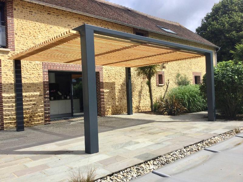 Pergola - Acier et Chêne sur mesure_0
