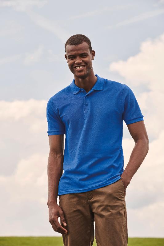 Polo Premium - Fruit of the Loom - 100% coton piqué - Réf: SC63218 - Taille 3XL - Couleur White_0