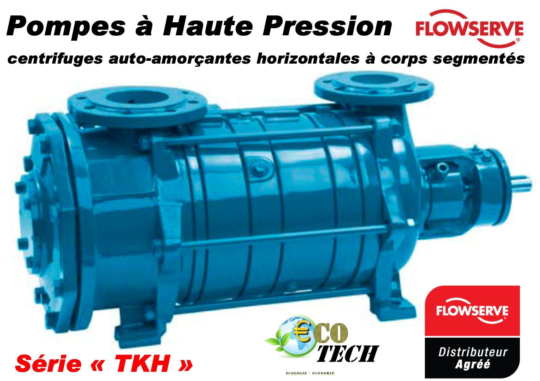 Pompe haute pression centrifuge auto-amorçante horizontale tkh de flowserve sihi_0