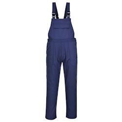 Portwest - Cotte à bretelles anti feu BIZWELD Bleu Marine Taille M - M bleu 5036108126781_0