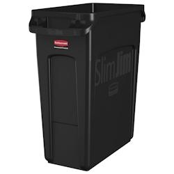 Rubbermaid Poubelle Slim Jim 1955959 60l noir - noir plastique 76227840_0