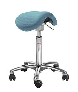 Tabouret de bureau ergonomique - Mini Flexmatic Tissu 3D bleu clair avec mécanisme ajustable Fleximatic_0