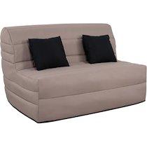 Canapé lit Alix BZ 140 - mousse 35 kg/m3 - couette taupe - Ub Design_0