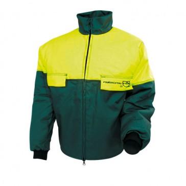 Veste forestière protégée Rhune - rouge/jaune - protection 8 et 16 couches - taille M - Francital Environnement_0