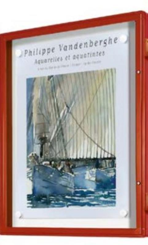Vitrine extérieure 1000 - porte battante - 5 coloris - dimensions multiples et options disponibles_0