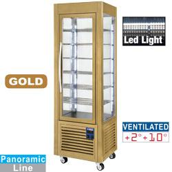 Vitrine réfrigérée panoramique Gold SNE/GN-C5 - 5 grilles - 360 litres_0