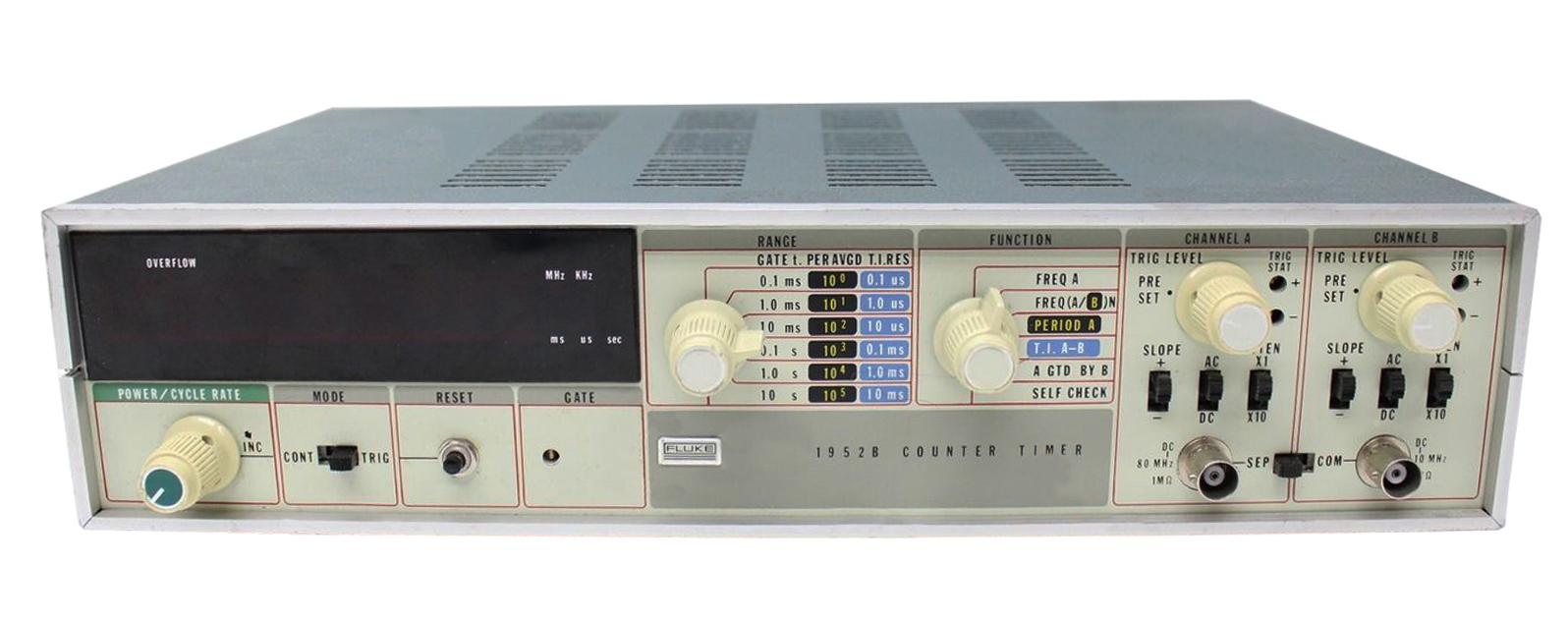1952b - compteur de frequence - fluke - 5 hz - 80 mhz - mesures de fréquence_0