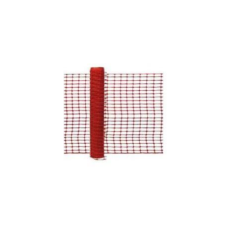 Barrière de chantier en PVC orange - haute visibilité - rouleau de 50 m x 1 m_0