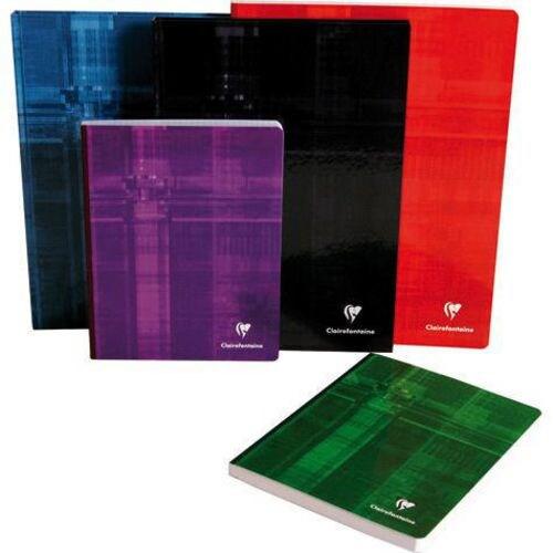 Clairefontaine Lot de 5 Cahier Metric A4, 192p./96 feuilles 90 g/m² brochure dos toilé, quadrillé 5x5 - multicolore 69142_0