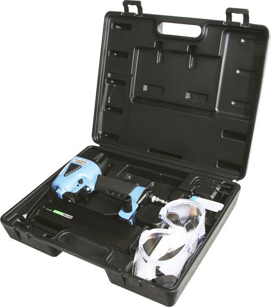 Coffret cloueuse pneumatique Lacmé 57 mm - Type 18 - Réglage profondeur et embout anti-marquage - 330540_0