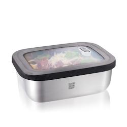 De conservation Provido rectangulaire 130 cl -  Boite Argent Rectangle Inox Gefu 19.7x15.2 cm - argenté 4006664127752_0