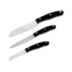 Ensemble de 3 couteaux de cuisine Nirosta Fit - Acier inoxydable 18/10 9920050_0