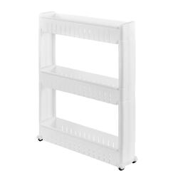 HELLOSHOP26 meuble de rangement à roulettes chariot roulant tour de rangement 72 cm blanc 03_0002851 - blanc 03_0002851_0