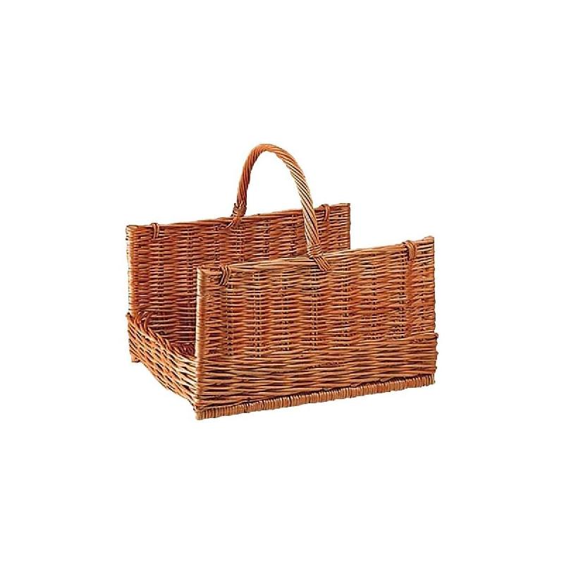 Panier à bûches en osier buff Grand modèle Aubry Gaspard - multicolore 035-1037305_0