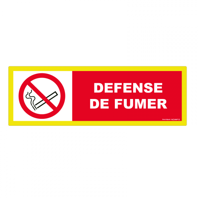 Panneaux adhésifs hautes visibilités 450x150 mm interdictions dangers - ADHVPNG-NV13/IFM_0