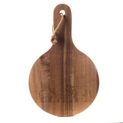 Planche ronde Diane -  Marron Rond Bois Amadeus 25x40 cm - marron Bois massif 3520071884004_0