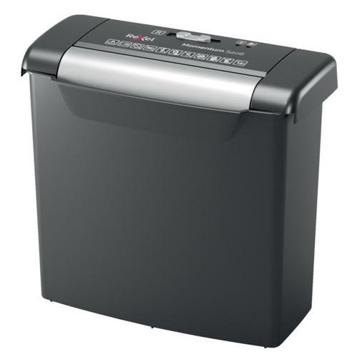 Rexel destructeur de documents momentum s206 p-2, coupe droite, 6mm, 6 feuilles, 9 litres, 2104568eu_0