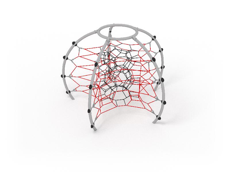 Structures de cordage architecturales - scellement béton rouge - réf 8074955 - HAGS_0