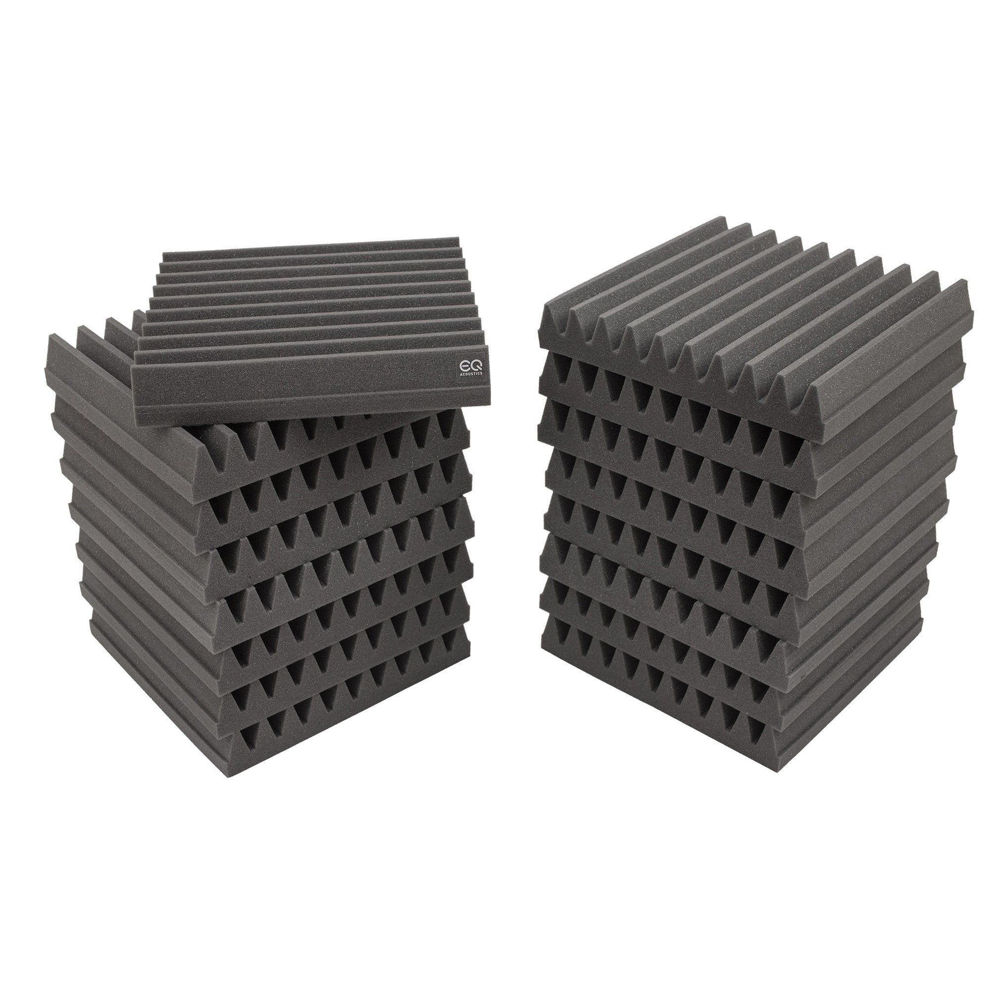 Tuile Classic Wedge - Absorbeur de bruit pour studios et podcasts - 30cm x 30cm x 5cm - EQ Acoustics_0