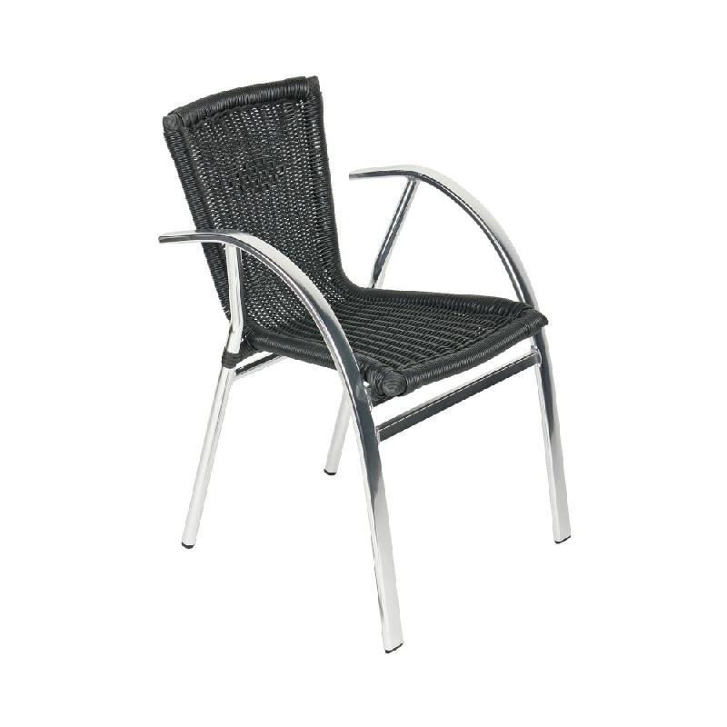 Bahamas - fauteuil aluminium tressé - Stamp - design moderne et empilable par 6_0