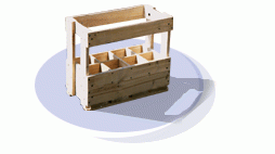 Caisse à casier pour bouteilles - 8, 12 ou 15 trous - Séchage artificiel - Dimensions personnalisables_0