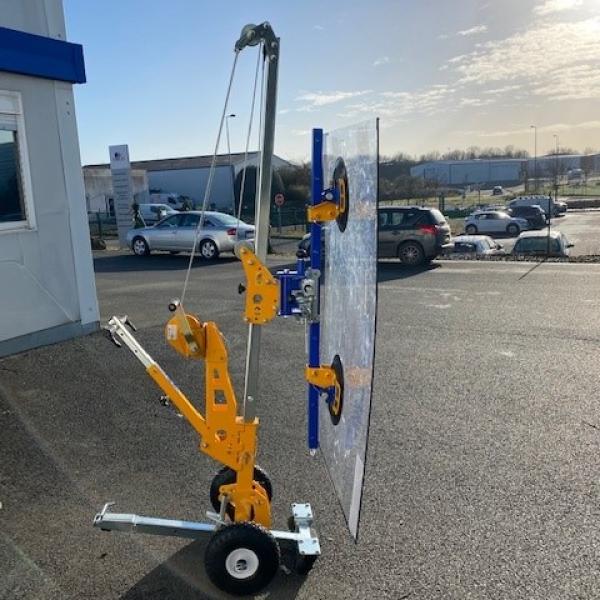 Chariot à ventouses pour la pose de vitrages, toles et stratifiés - En vente et en location - GK 200_0