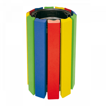 Corbeille en bois colorée pour enfants_0