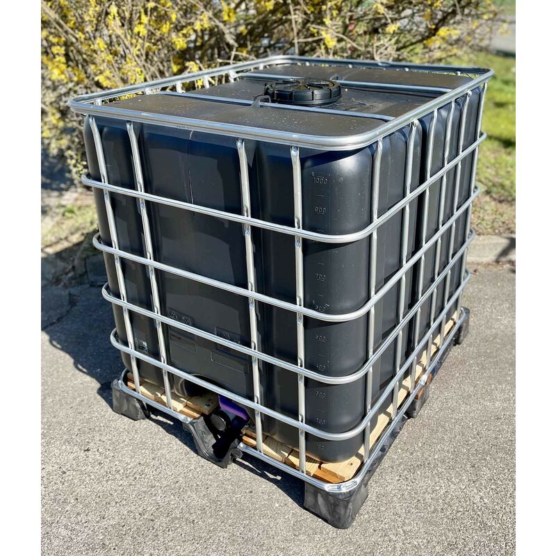 CUVE CITERNE NOIRE PALETTE PLASTIQUE 1000 LITRES RÉCUPÉRATION EAU PLUIE Comparer les prix de CUVE CITERNE NOIRE PALETTE PLASTIQUE 1000 LITRES RÉCUPÉRATION EAU PLUIE Comparer les prix de