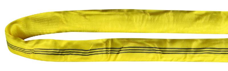 Elingue de levage tubulaire sans fin - 3 tonnes jaune 1 m_0