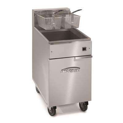 Friteuse électrique sur coffre haut rendement professionnel - 2x14l - 11kw - IFS-2525-E_0