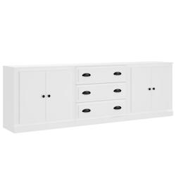 Helloshop26 - Buffet bahut commode armoire meuble de rangement organisateur cuisine salle de séjour salons 3 pcs bois d'ingénierie 02_0037015 - 3000_0