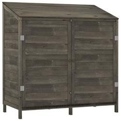 Helloshop26 - Remise de jardin 102 x 52 x 112 cm bois de sapin solide anthracite 02_0044040 - 3000219947650_0