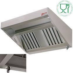 Hotte murale snack CSL3500 - Débit 3330 m³/h - Inox AISI 441 avec filtres à labyrinthes_0