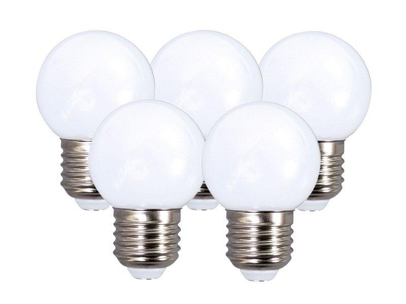 Lot de 5 ampoules led opaque e27 50 lm ~ 7 w_0