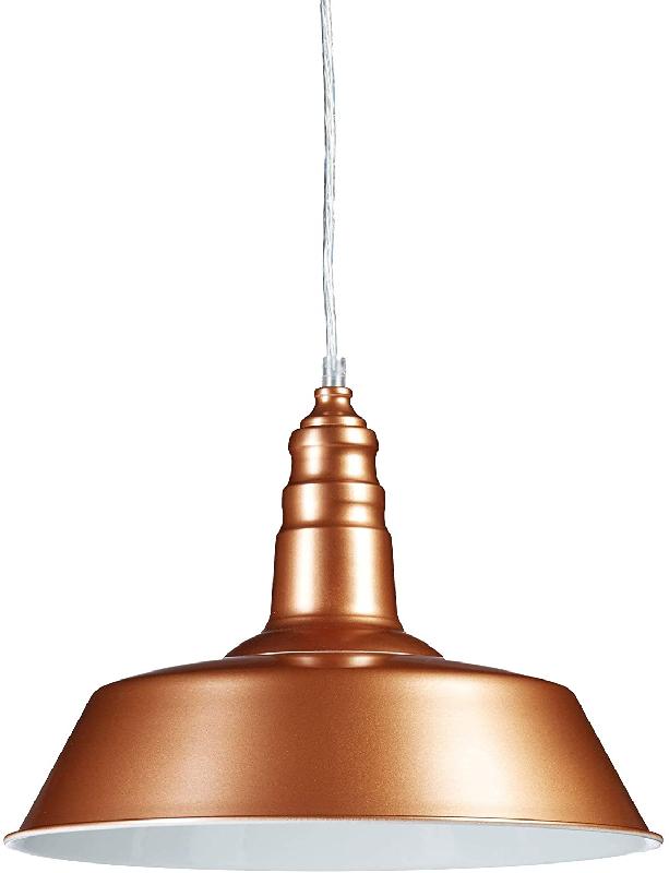 Lustre plafonnier suspendu lampe suspension luminaire abat-jour en métal couleur bronze 13_0002574_5