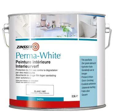 Peinture acrylique zinsser perma-white satin_0