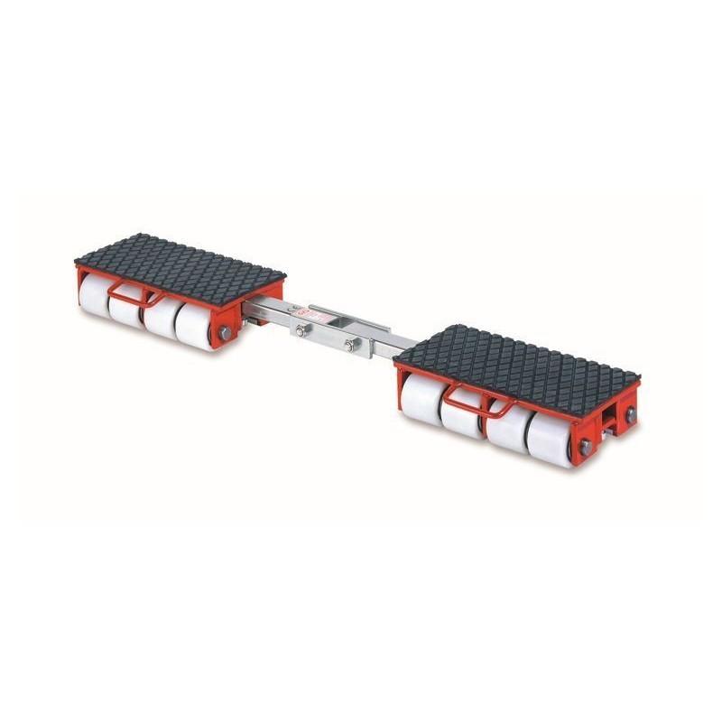 Plate-forme de transport double Y-18 - capacité 18T - chariot x2 avec roues en polyuréthane_0