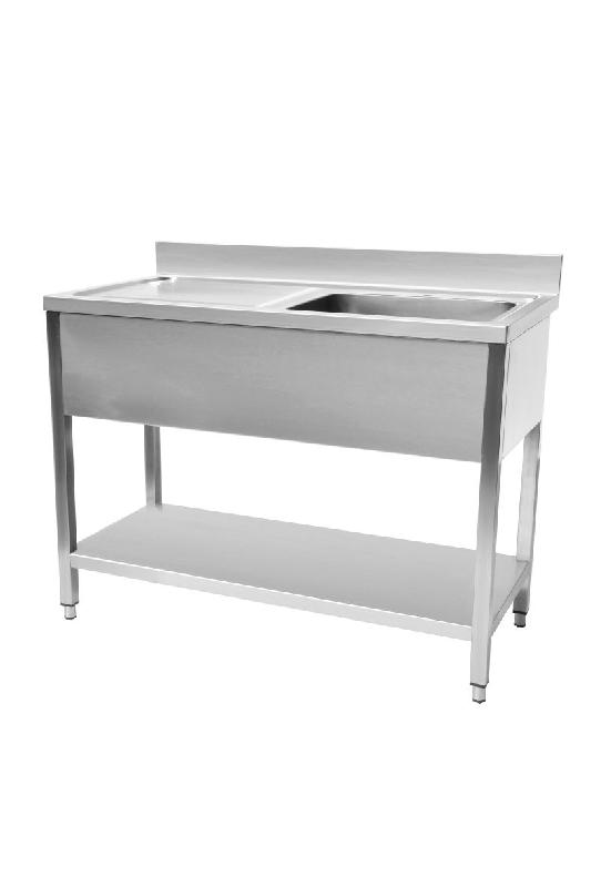 Plonge evier avec sous tablette 1000 x 600 x 950 mm - STSK106L_0