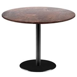 Restootab - Table Ø120cm - modèle Rome rouille roc - marron TB-ROMXL-R120M-ROU.ROC_0