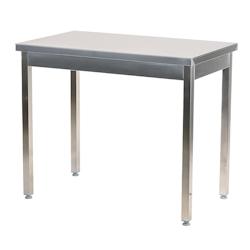Romux® Table en Acier Inoxydable pour Restauration Centrale sans Étagère 2000x700x850 mm | Table de Travail en Inox Résistante à la Corrosion - 8_0