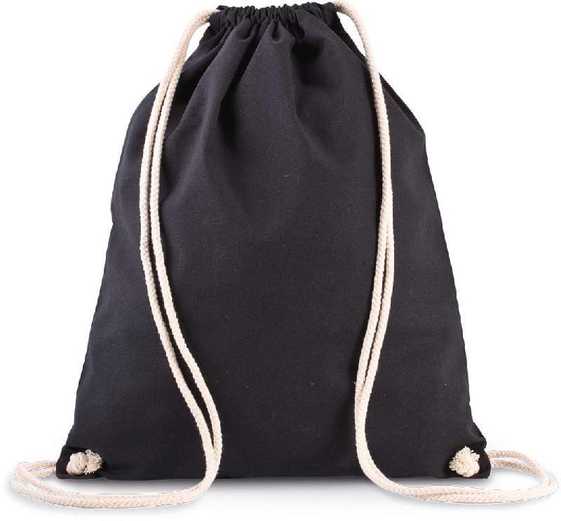 Sac à dos en coton bio avec cordelettes - Kimood - Réf: KI0139 - Conscious collection, respect de l'environnement_0