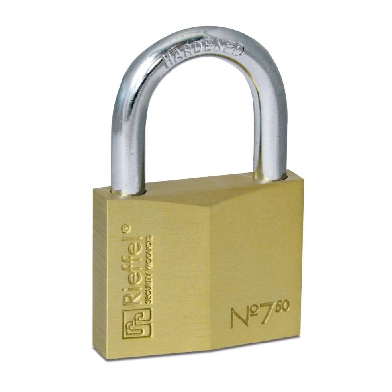 RIEFFEL 7/50 KA03 - Cadenas conventionnel en laiton - Lot de 3 pièces RIEFFEL_0
