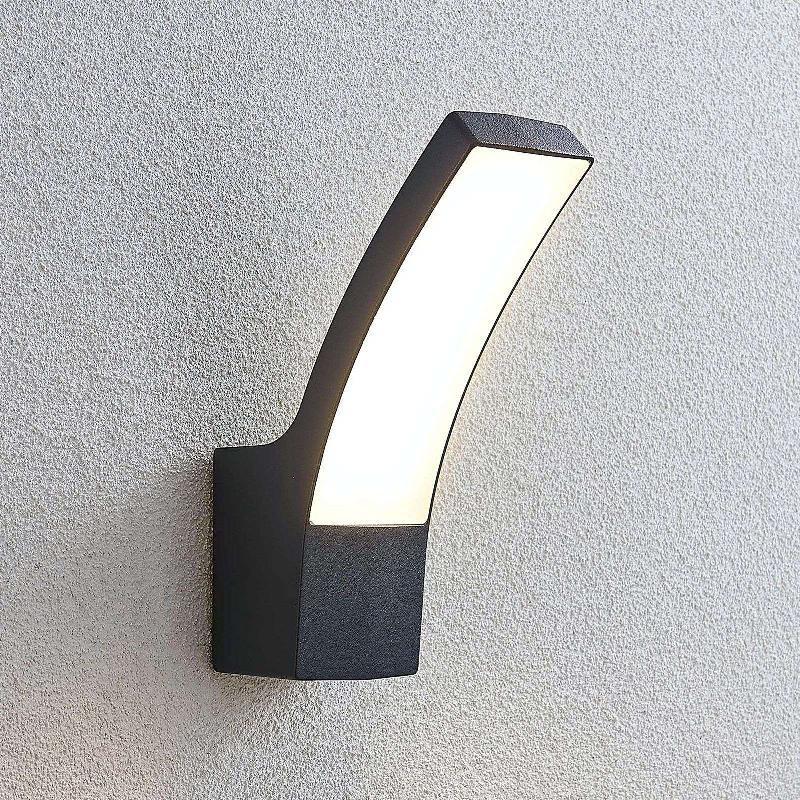 APPLIQUE D\'EXTÉRIEUR LED LINDBY ILVITA, ANTHRACITE, MÉTAL, IP54