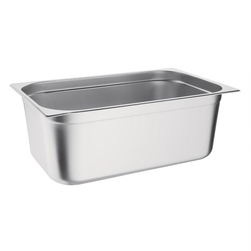 Bac gastronorme inox GN 1/1 200mm - K918 - 28L - Dimensions 530x325x200mm - Couleur argent_0